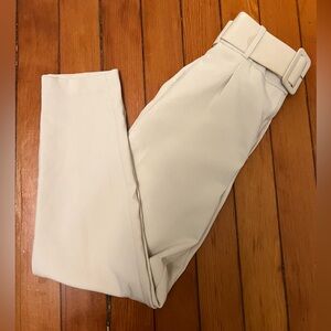 Zara Cream High-Waisted Trousers